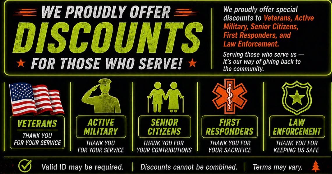 Veteran & Senior Discounts